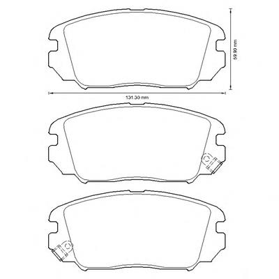 Передні тормозні колодки 572616B Jurid/Bendix