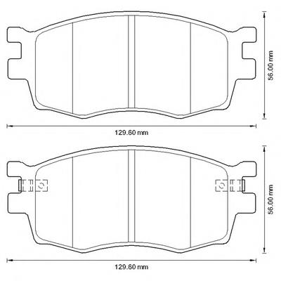 Передні тормозні колодки 572593B Jurid/Bendix