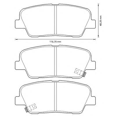 Купити 572639B Jurid/Bendix Задні колодки