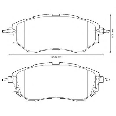 Тормозні колодки Jurid/Bendix 572638B