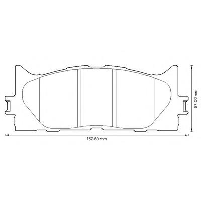 Передні тормозні колодки 572651B Jurid/Bendix