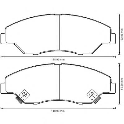 Купити 572536B Jurid/Bendix Колодки гальмівні передні, дискові