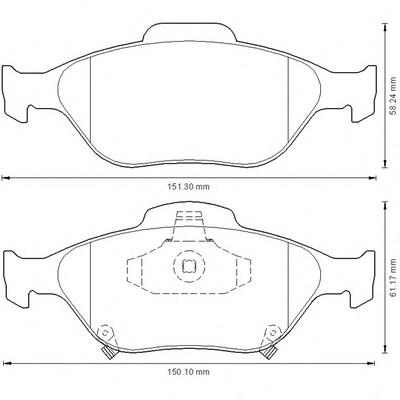 Колодки гальмівні передні, дискові 572576B Jurid/Bendix