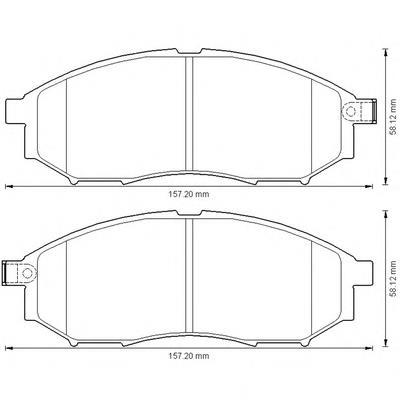 Тормозні колодки Jurid/Bendix 572575B