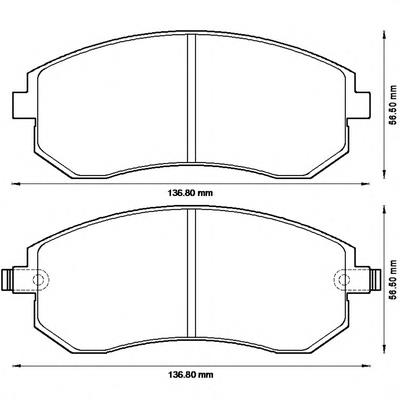 Передні тормозні колодки 572550B Jurid/Bendix