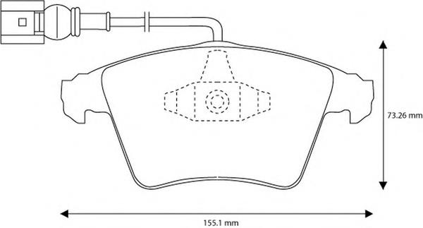 573159B Jurid/Bendix Передні гальмівні колодки