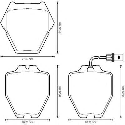 Тормозні колодки Jurid/Bendix 573208B