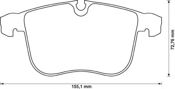 Гальмівні колодки Jurid/Bendix 573090B ціна, від 32.78 USD