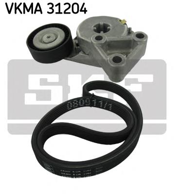 VKMA31204 SKF Ремінь приводний, агрегатів, комплект