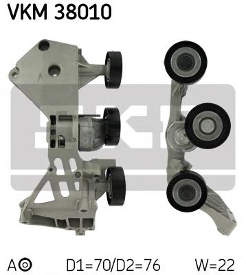 Натягувач приводного ременя SKF VKM38010 ціна, від 108.21 USD