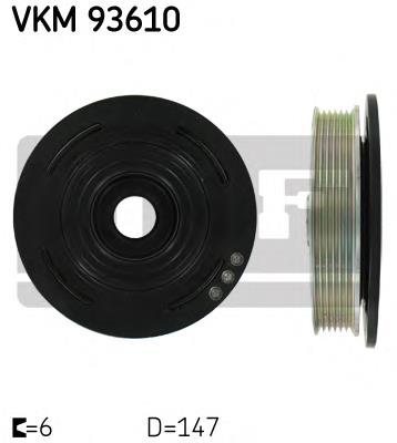 VKM93610 SKF Демпфер колінвалу