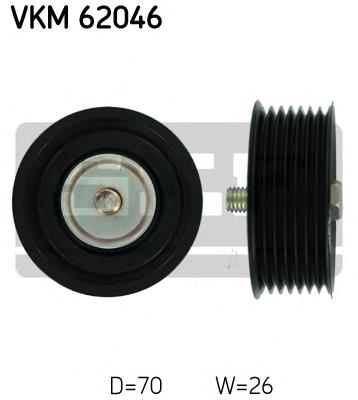 Ролик приводного ременя, паразитний SKF VKM62046 ціна, від 28.63 USD