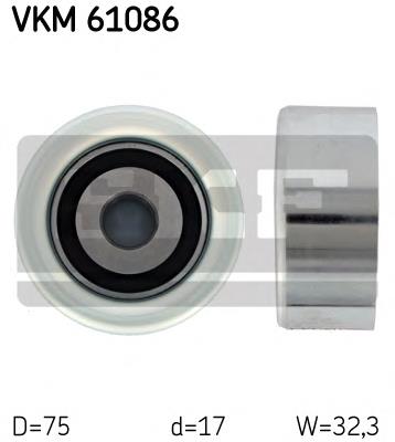 Купити VKM61086 SKF Натяжний ролик