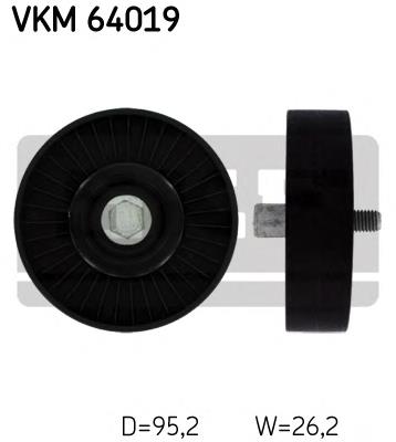 Ролик приводного ременя, паразитний SKF VKM64019