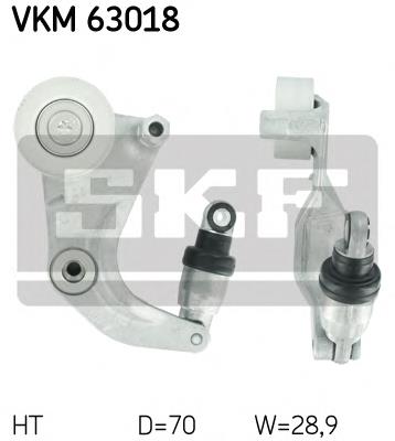 VKM63018 SKF Натяжна планка поліклинового ременя