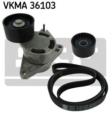 Ремінь приводний, агрегатів, комплект SKF VKMA36103 ціна, від 79.35 USD