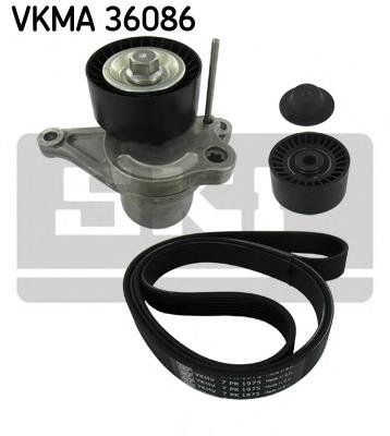Купити VKMA36086 SKF Ремінь приводний, агрегатів, комплект