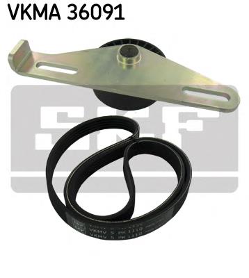 Купити VKMA36091 SKF Ремінь приводний, агрегатів, комплект