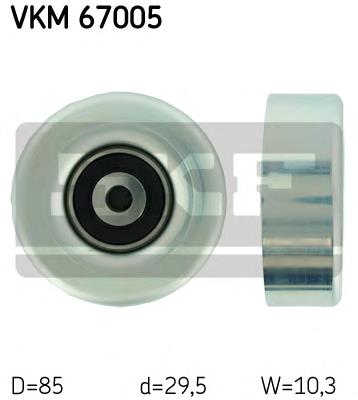 Ролик приводного ременя, паразитний VKM67005 SKF