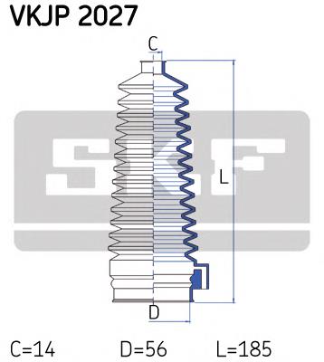 VKJP2027 SKF пильник рульового механізму/рейки