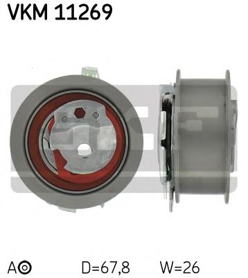 Ролик натягувача ременя ГРМ VKM11269 SKF