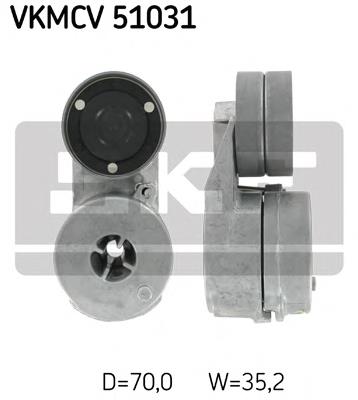 VKMCV51031 SKF Натяжна планка поліклинового ременя