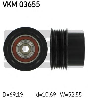 Інерційний шків SKF VKM03655 ціна, від 77.92 USD
