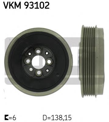 Шків колінвала VKM93102 SKF