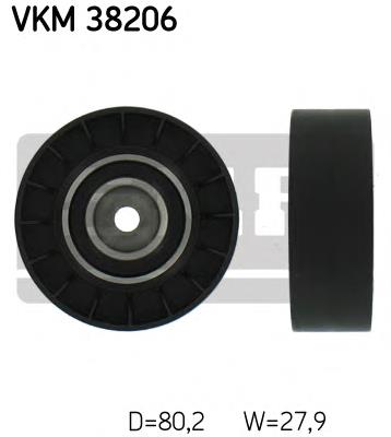 VKM38206 SKF ролик приводного ременя, паразитний