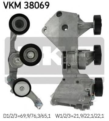 Натягувач приводного ременя SKF VKM38069