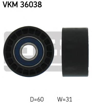 Ролик приводного ременя, паразитний SKF VKM36038