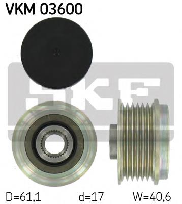 VKM03600 SKF шків генератора