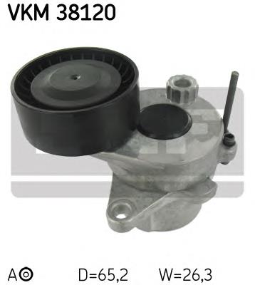 Натягувач приводного ременя SKF VKM38120 ціна, від 36.66 USD