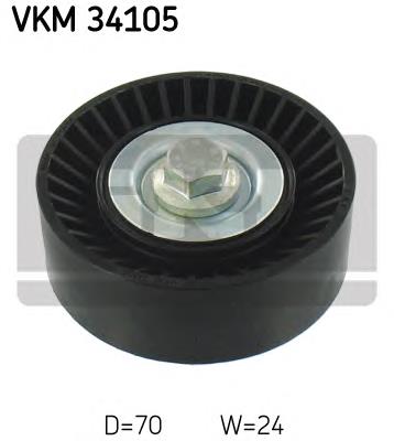 Ролик приводного ременя, паразитний SKF VKM34105