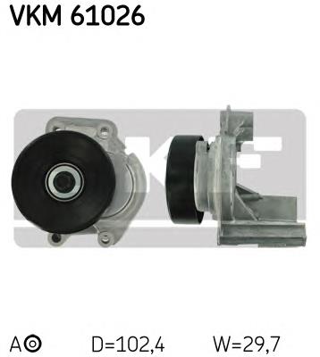 Натягувач приводного ременя VKM61026 SKF