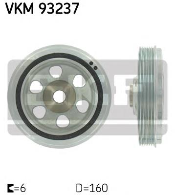 Шків колінвала VKM93237 SKF