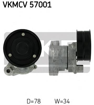 Натягувач приводного ременя SKF VKMCV57001 ціна, від 83.84 USD