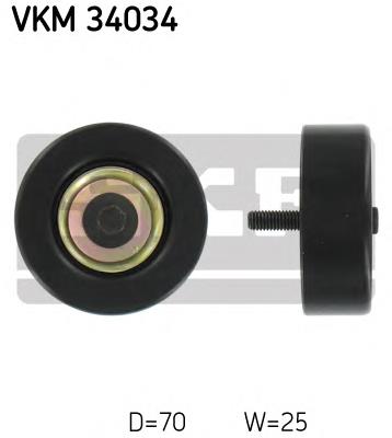 Купити VKM34034 SKF Ролик приводного ременя, паразитний