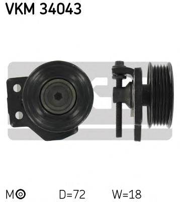 Купити VKM34043 SKF Натяжний ролик