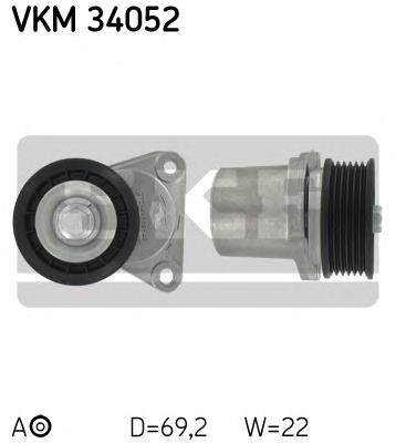 VKM34052 SKF Натяжна планка поліклинового ременя