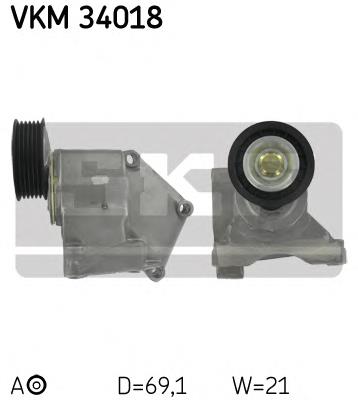 Натягувач приводного ременя SKF VKM34018