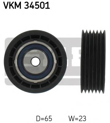 Купити VKM34501 SKF Ролик приводного ременя, паразитний