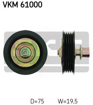 Ролик натягувача приводного ременя SKF VKM61000