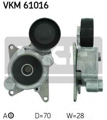 Ролик натягувача приводного ременя SKF VKM61016