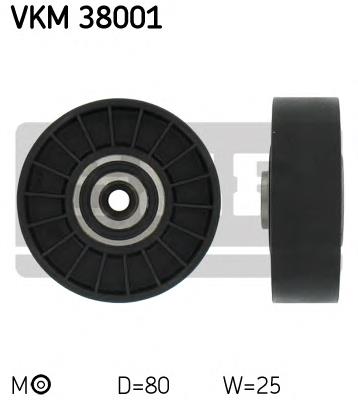 VKM38001 SKF Ролик натяжителя ременя агрегатів