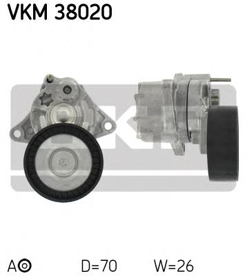 Натягувач приводного ременя SKF VKM38020 ціна, від 34.16 USD