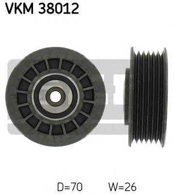 VKM38012 SKF Ролик приводного ременя, паразитний