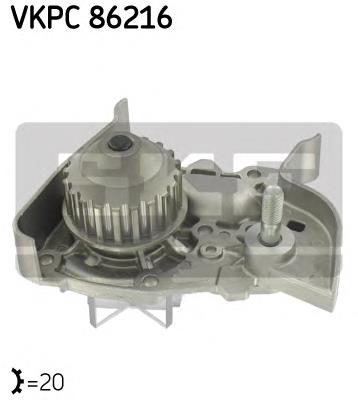 Помпа охолодження SKF VKPC86216 ціна, від 34.48 USD