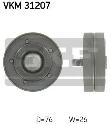 Ролик приводного ременя, паразитний SKF VKM31207