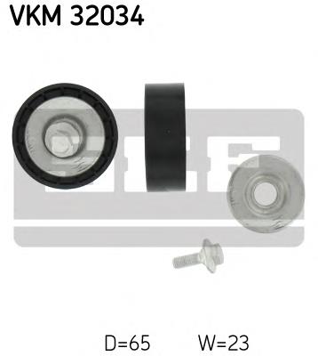 Ролик приводного ременя, паразитний SKF VKM32034